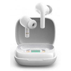 JOYROOM earphones με θήκη φόρτισης JR-TL6, οθόνη, true wireless, λευκά