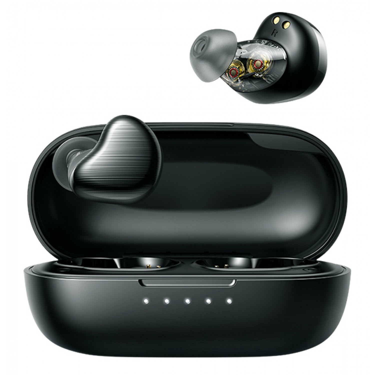 JOYROOM earphones με θήκη φόρτισης JR-TL7, true wireless, μαύρα