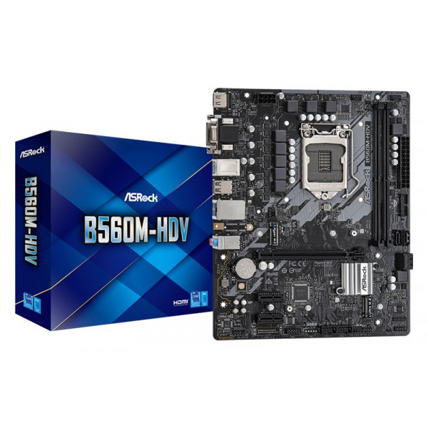 ASROCK μητρική B560M-HDV, 2x DDR4, s1200, USB 3.2, mATX ASROCK μητρική B560M-HDV, 2x DDR4, s1200, USB 3.2, mATX