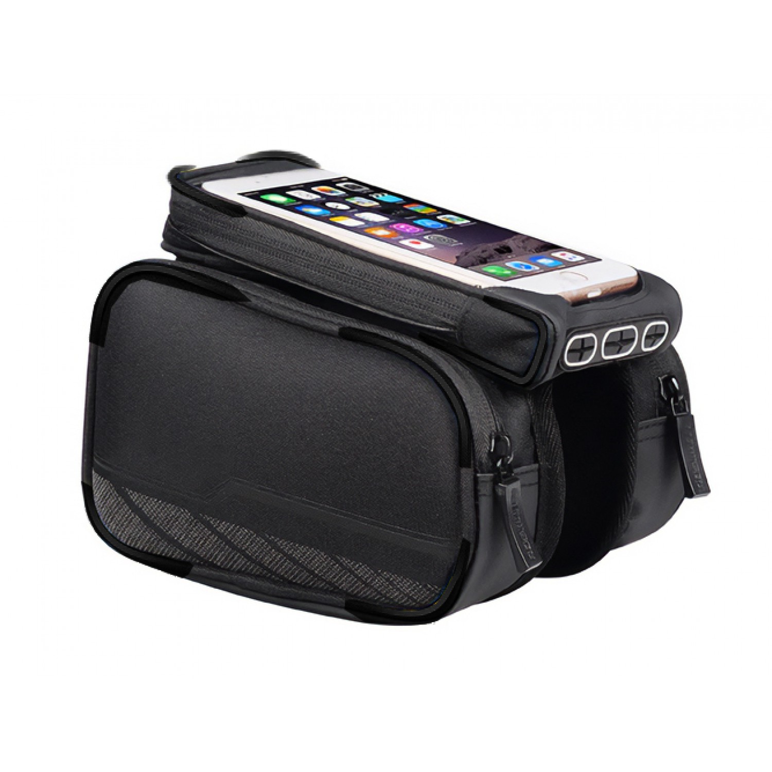 Tσαντάκι ποδηλάτου ΒΙΚΕ-0010 με θήκη κινητού 6.5", μαύρο