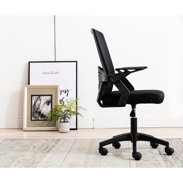POWERTECH Καρέκλα γραφείου PT-963, ρυθμιζόμενη, με υποβραχίονια, μαύρη