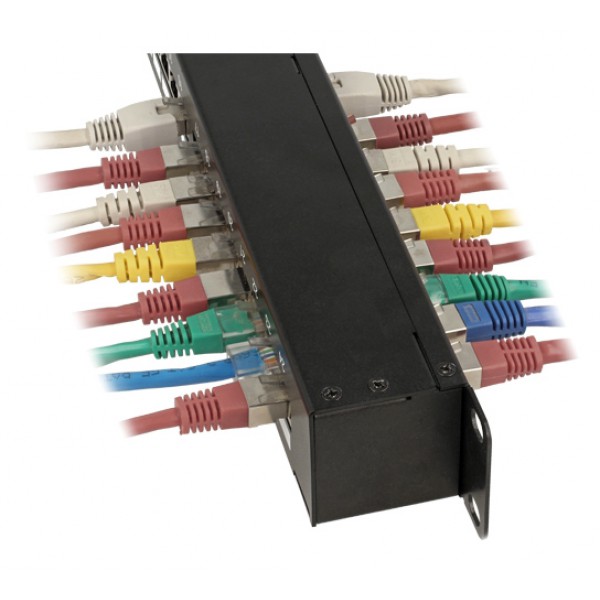 DELOCK patch panel για rack 43295, 19", 48x RJ45 ports, μαύρο DELOCK patch panel για rack 43295, 19", 48x RJ45 ports, μαύρο