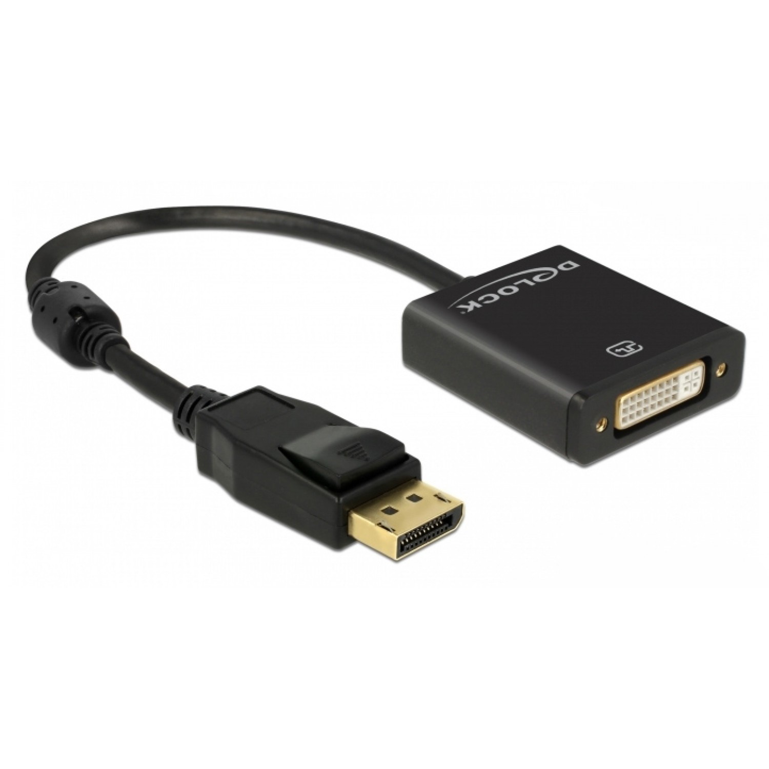 DELOCK αντάπτορας DisplayPort 1.2 σε DVI 62599, active, 4K, 20cm, μαύρος DELOCK αντάπτορας DisplayPort 1.2 σε DVI 62599, active, 4K, 20cm, μαύρος