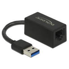 DELOCK αντάπτορας USB 3.1 σε RJ45 65903, Gen 1, 1000Mbps, 12cm, μαύρος