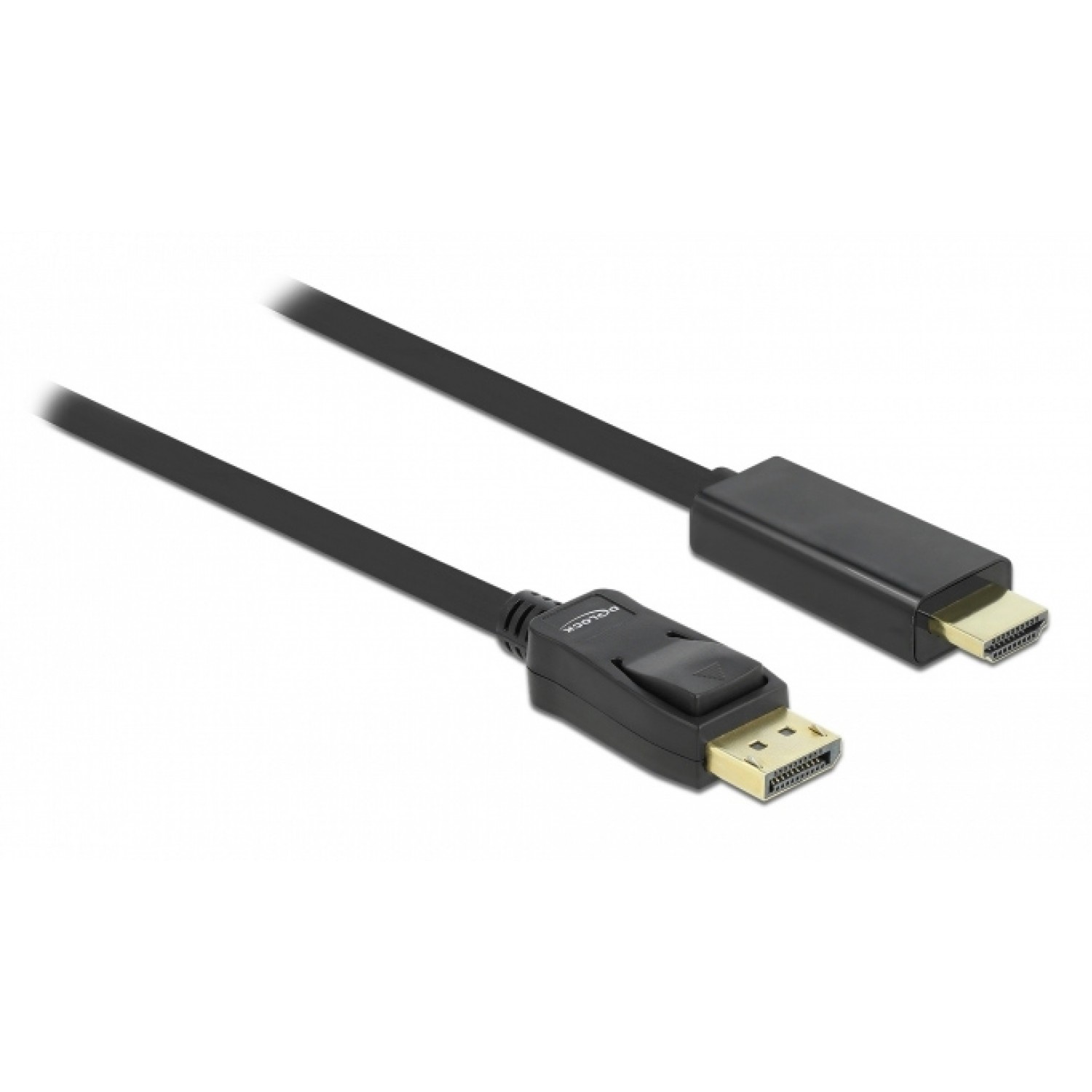 DELOCK καλώδιο DisplayPort σε HDMI 82435, passive, 1080p, 3m, μαύρο