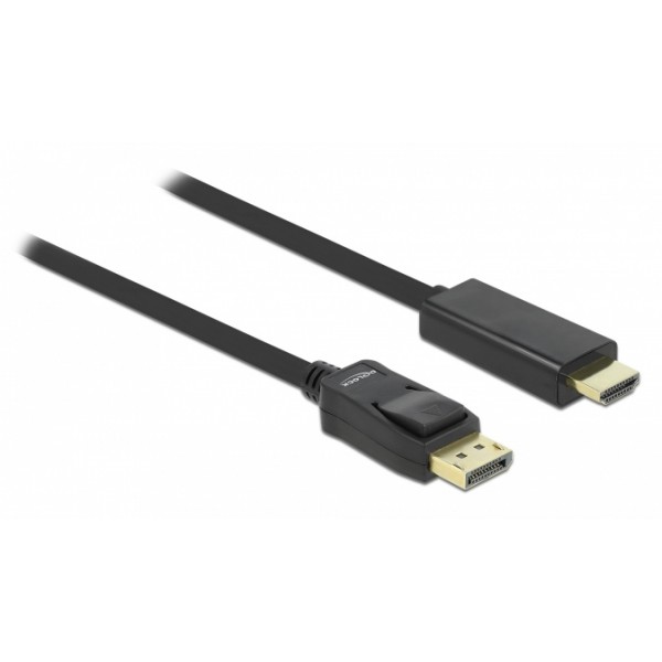 DELOCK καλώδιο DisplayPort σε HDMI 82587, passive, 1080p, 2m, μαύρο DELOCK καλώδιο DisplayPort σε HDMI 82587, passive, 1080p, 2m, μαύρο