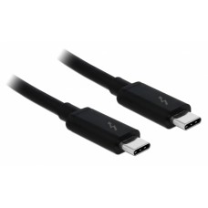 DELOCK καλώδιο USB Type-C 84846, Thunderbolt3, 100W, 20Gbps, 1.5m, μαύρο