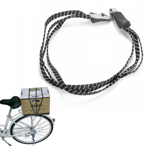 POWERTECH ελαστικός ιμάντας πρόσδεσης αποσκευών BIKE-0012, 69cm, μαύρος