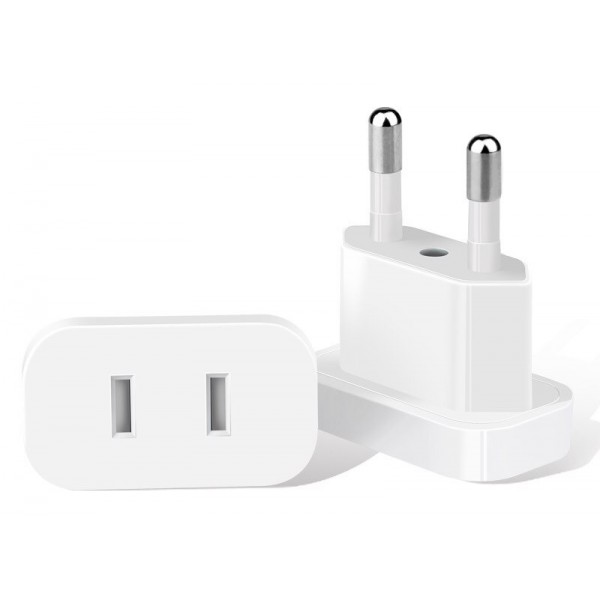 POWERTECH αντάπτορας πρίζας US σε EU PT-927, με ασφάλεια, 4.8mm, λευκός POWERTECH αντάπτορας πρίζας US σε EU PT-927, με ασφάλεια, 4.8mm, λευκός