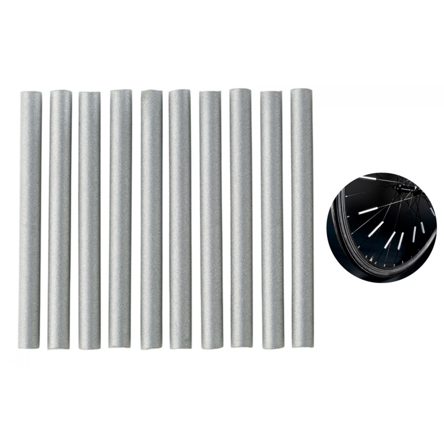 Ανακλαστικό για ακτίνες ποδηλάτου BIKE-0033, λευκό, 12τμχ Ανακλαστικό για ακτίνες ποδηλάτου BIKE-0033, λευκό, 12τμχ