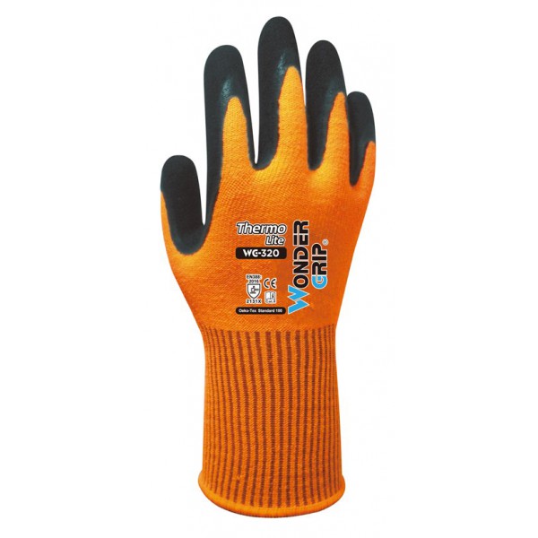 WONDER GRIP γάντια εργασίας Thermo Lite αντιολισθητικά, 10/XL, πορτοκαλί