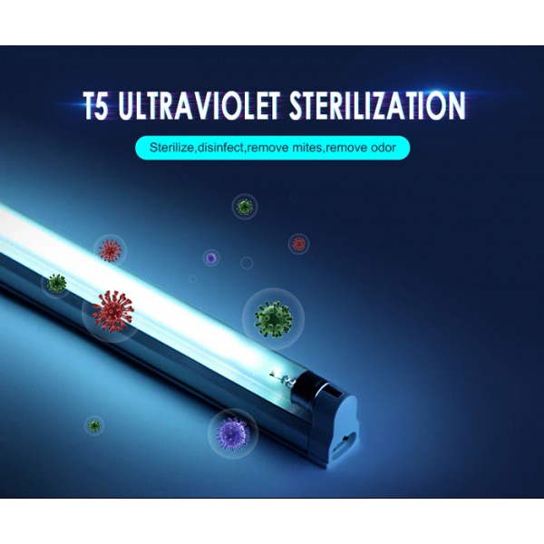 Λάμπα UV αποστείρωσης χώρου UV11, T5, 8W, λευκή Λάμπα UV αποστείρωσης χώρου UV11, T5, 8W, λευκή