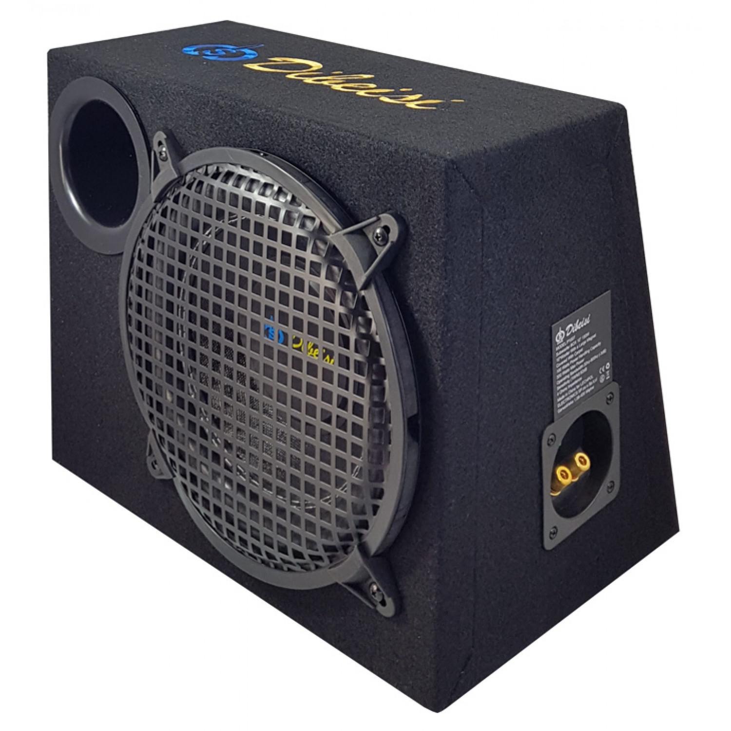 DIBEISI subwoofer αυτοκινήτου P1007, 10", 200W, 4 ohm, 91dB, μαύρο