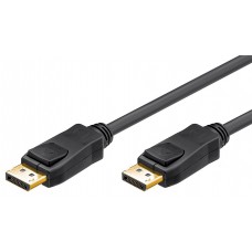 GOOBAY καλώδιο DisplayPort 1.2 49958, 4K/60Hz, 10.8Gbit/s, 1m, μαύρο
