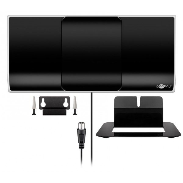 GOOBAY εσωτερική κεραία 67179, ενεργή, Full HD, DVB-T2, μαύρη