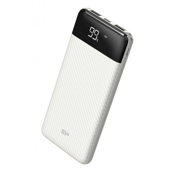 SILICON POWER Power bank GP28, 10000mAh, 2x output, 2.1A, λευκό