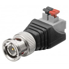 GOOBAY βύσμα BNC αρσενικό σε terminal block 2pin 76750, push-down, 10τμχ