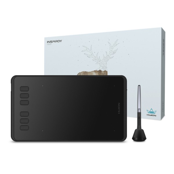 HUION pen tablet H640P, 6.3 x 3.9", battery-free pen, 6 πλήκτρα, μαύρο HUION pen tablet H640P, 6.3 x 3.9", battery-free pen, 6 πλήκτρα, μαύρο