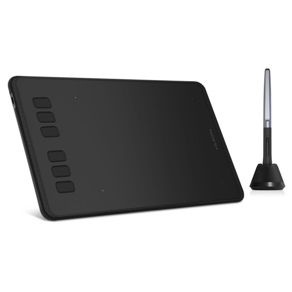 HUION pen tablet H640P, 6.3 x 3.9", battery-free pen, 6 πλήκτρα, μαύρο HUION pen tablet H640P, 6.3 x 3.9", battery-free pen, 6 πλήκτρα, μαύρο