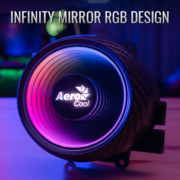 AEROCOOL liquid cooler MIRAGE-L120, 120mm, LED RGB, 1x fan