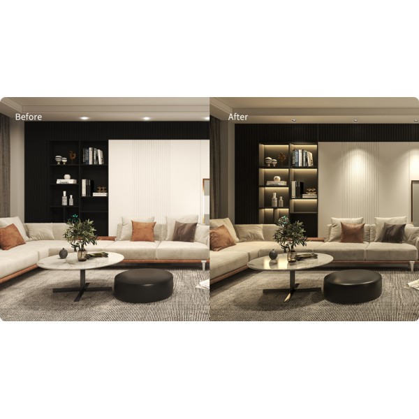 YEELIGHT Smart φωτιστικό οροφής M2 YLTS02YL, 5W, 2700-6500K, λευκό