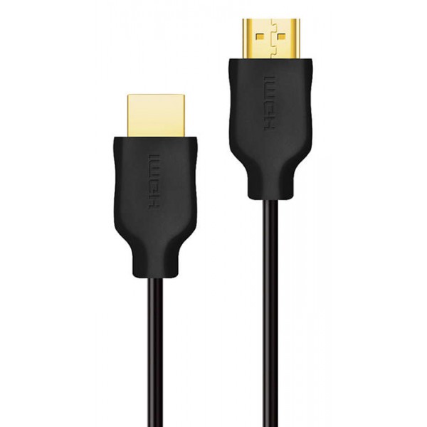PHILIPS καλώδιο HDMI 2.0 SWV5510, 4K 3D, CCS, μαύρο, 1.5m PHILIPS καλώδιο HDMI 2.0 SWV5510, 4K 3D, CCS, μαύρο, 1.5m