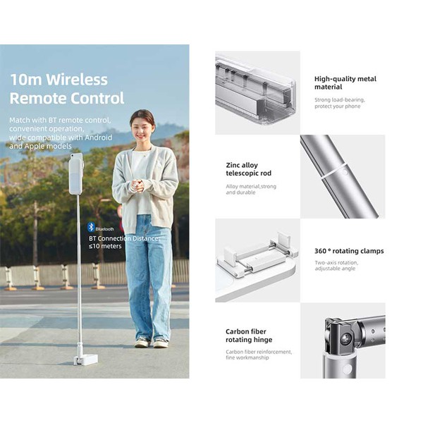 USAMS φωτιστική βάση για κινητά US-ZB209, λευκή USAMS φωτιστική βάση για κινητά US-ZB209, λευκή