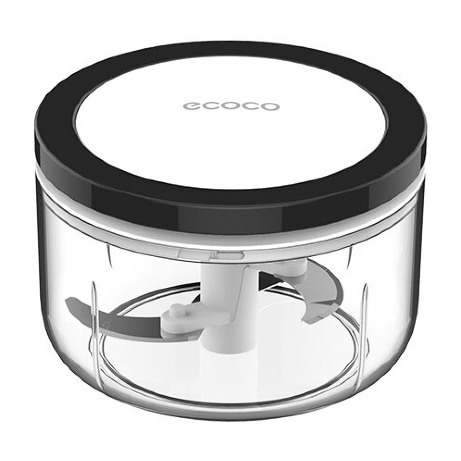 ECOCO Χειροκίνητος πολυκόφτης E1919, 200ml, 2 λεπίδες, μαύρος