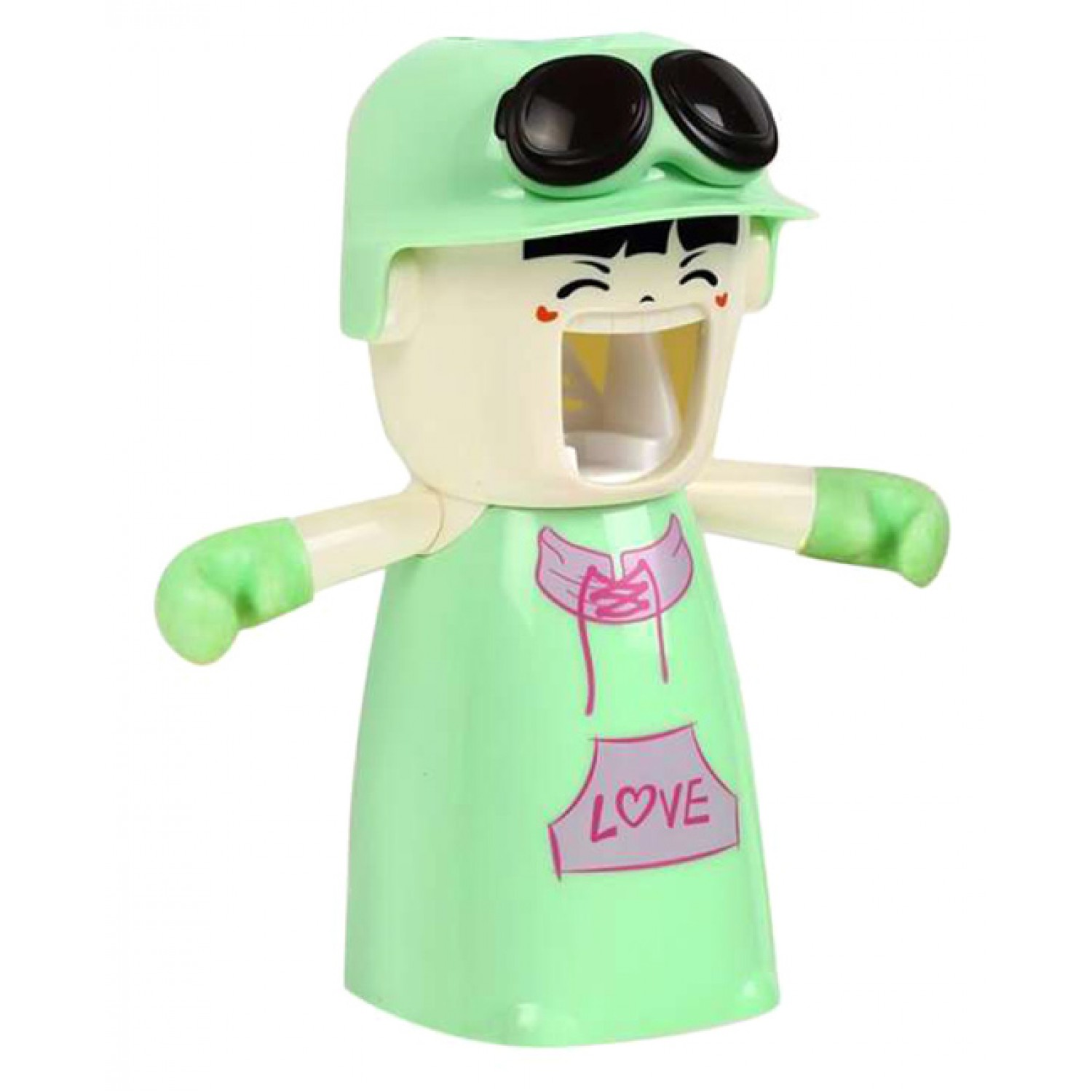 ECOCO Διανεμητής οδοντόκρεμας με βάση οδοντόβουρτσας E1306, πράσινος ECOCO Διανεμητής οδοντόκρεμας με βάση οδοντόβουρτσας E1306, πράσινος