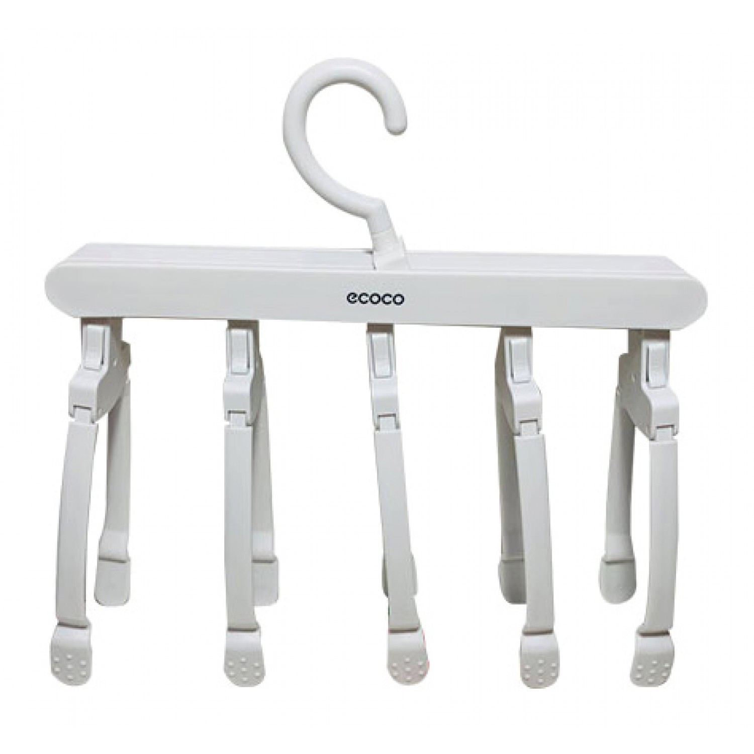 ECOCO κρεμάστρα ντουλάπας 5 θέσεων E1904, 31x41x21cm, λευκή ECOCO κρεμάστρα ντουλάπας 5 θέσεων E1904, 31x41x21cm, λευκή