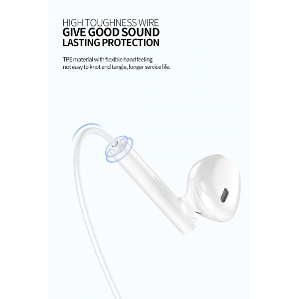 CELEBRAT earphones με μικρόφωνο G16, Type-C, 1.2m, μαύρα CELEBRAT earphones με μικρόφωνο G16, Type-C, 1.2m, μαύρα