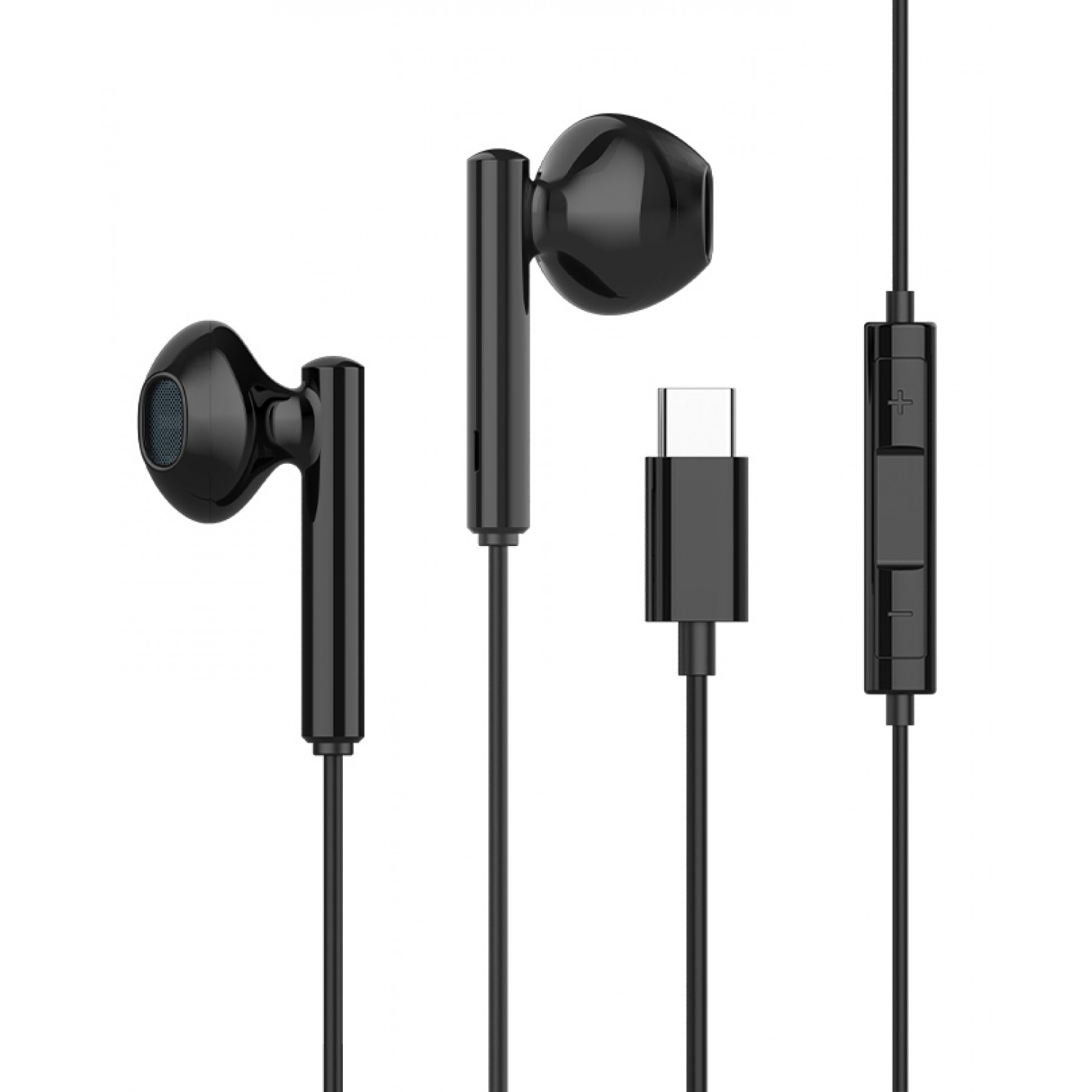 CELEBRAT earphones με μικρόφωνο G16, Type-C, 1.2m, μαύρα CELEBRAT earphones με μικρόφωνο G16, Type-C, 1.2m, μαύρα