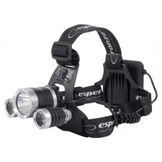 ESPERANZA φακός κεφαλής Cree T6 + 2x XPE Cepheus EOT026, 200LM, μαύρος