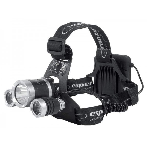 ESPERANZA φακός κεφαλής Cree T6 + 2x XPE Cepheus EOT026, 200LM, μαύρος ESPERANZA φακός κεφαλής Cree T6 + 2x XPE Cepheus EOT026, 200LM, μαύρος