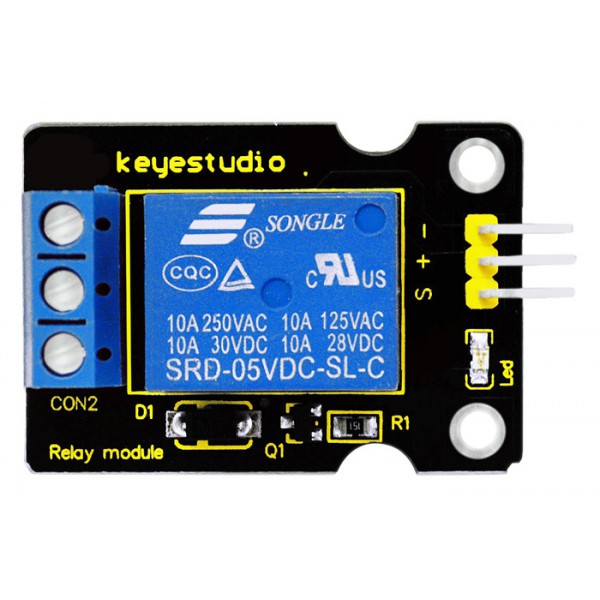 KEYESTUDIO single relay module KS0011, συμβατό με Arduino, 5V KEYESTUDIO single relay module KS0011, συμβατό με Arduino, 5V