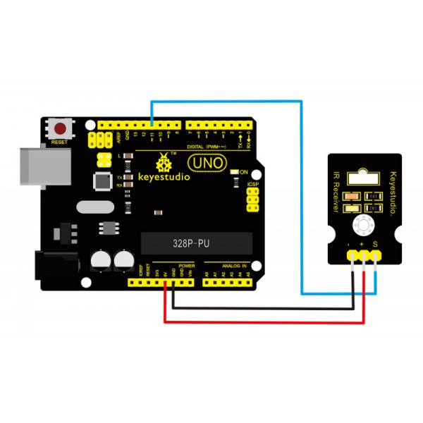 KEYESTUDIO digital IR receiver module KS0026, συμβατό με Arduino KEYESTUDIO digital IR receiver module KS0026, συμβατό με Arduino