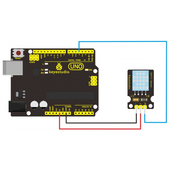 KEYESTUDIO DHT11 αισθητήρας θερμοκρασίας και υγρασίας KS0034