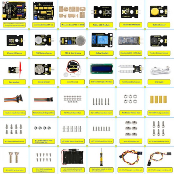 KEYESTUDIO smart home kit για Arduino KS0085 KEYESTUDIO smart home kit για Arduino KS0085