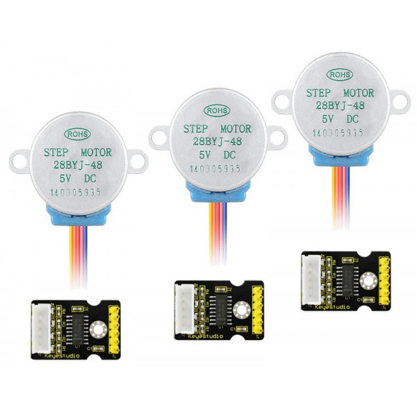 KEYESTUDIO stepper motor drive board και stepper motor KS0327, 5V, 3τμχ KEYESTUDIO stepper motor drive board και stepper motor KS0327, 5V, 3τμχ