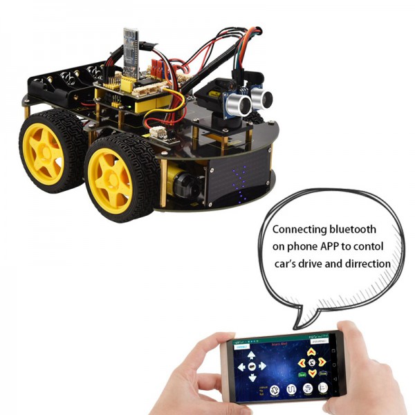 KEYESTUDIO 4WD BT robot car V2.0 kit KS0470, για Arduino