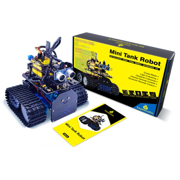 KEYESTUDIO mini tank robot V2.0 kit KS0428, για Arduino STEM KEYESTUDIO mini tank robot V2.0 kit KS0428, για Arduino STEM