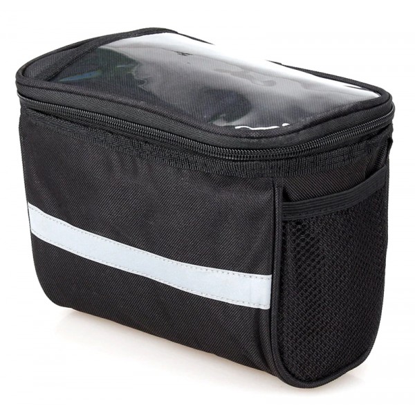 Tσαντάκι ποδηλάτου BIKE-0006, με θήκη για smartphone, μαύρο Tσαντάκι ποδηλάτου BIKE-0006, με θήκη για smartphone, μαύρο