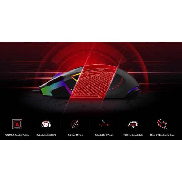 BLOODY ενσύρματο Gaming ποντίκι BLD-J90s, oπτικό, 8000 CPI, 12 πλήκτρα BLOODY ενσύρματο Gaming ποντίκι BLD-J90s, oπτικό, 8000 CPI, 12 πλήκτρα