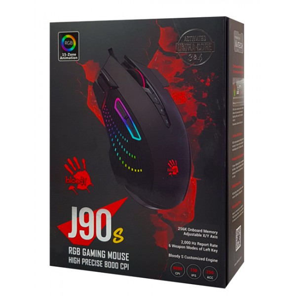 BLOODY ενσύρματο Gaming ποντίκι BLD-J90s, oπτικό, 8000 CPI, 12 πλήκτρα BLOODY ενσύρματο Gaming ποντίκι BLD-J90s, oπτικό, 8000 CPI, 12 πλήκτρα