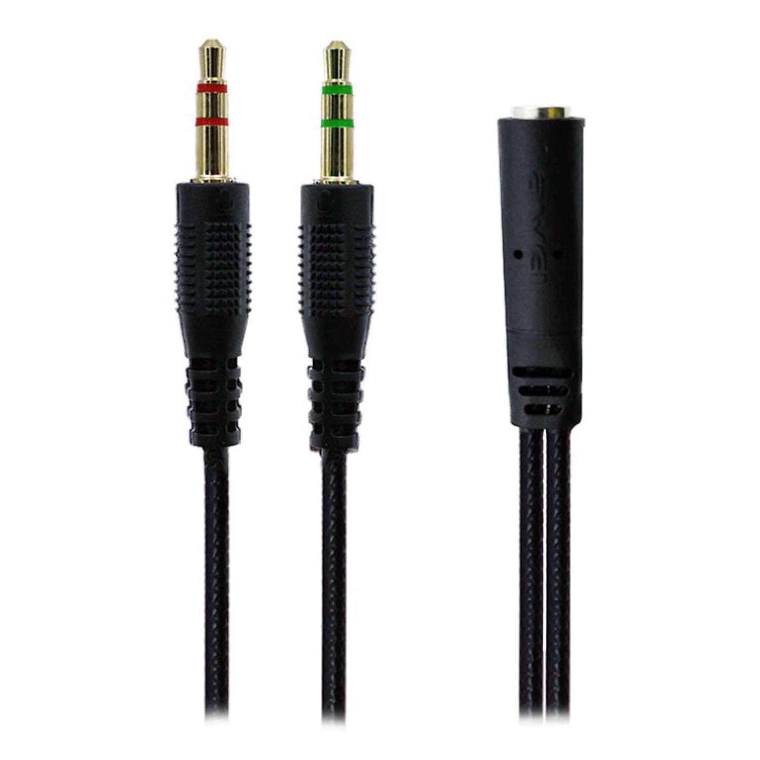 AWEI καλώδιο 3.5mm θηλυκό σε 2x 3.5mm αρσενικό AUX-002, 0.20m, μαύρο AWEI καλώδιο 3.5mm θηλυκό σε 2x 3.5mm αρσενικό AUX-002, 0.20m, μαύρο