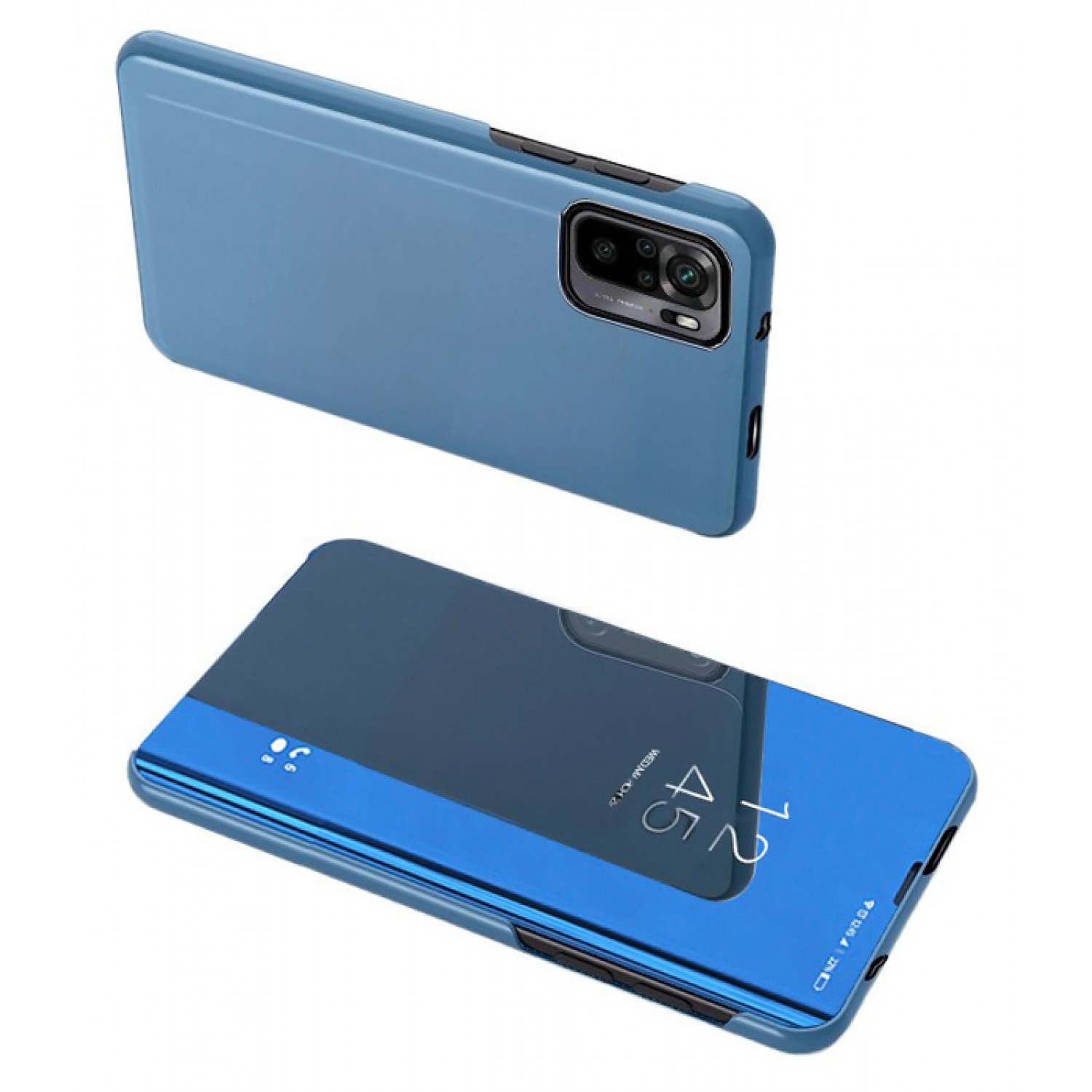 POWERTECH θήκη Clear view MOB-1608, Xiaomi Redmi Note 10 Pro, μπλε POWERTECH θήκη Clear view MOB-1608, Xiaomi Redmi Note 10 Pro, μπλε