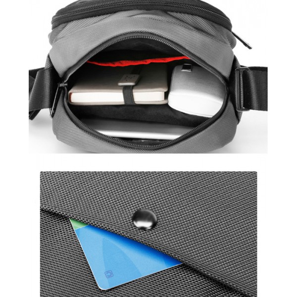 ARCTIC HUNTER τσάντα ώμου K00063-GY, γκρι