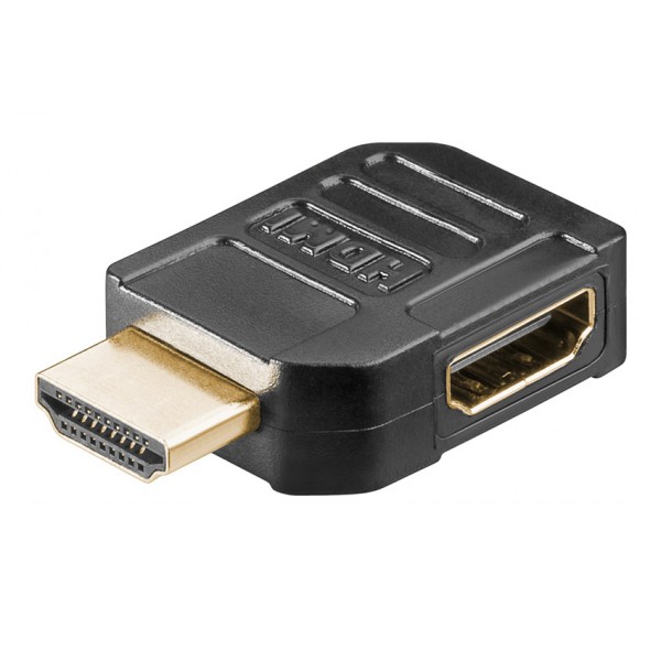GOOBAY αντάπτορας HDMI θηλυκό σε αρσενικό 51724, 90°, 4K, μαύρος GOOBAY αντάπτορας HDMI θηλυκό σε αρσενικό 51724, 90°, 4K, μαύρος