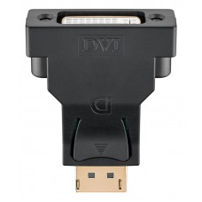 GOOBAY αντάπτορας DisplayPort σε DVI-D 1.1 51720, gold-plated, μαύρος