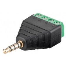 GOOBAY βύσμα 3.5mm σε Terminal Block 4-pin 59198, 10τμχ
